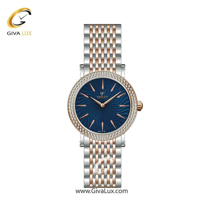 ساعت مچی اورجینال زنانه ویولت VIOLET نقره ای-رزگلد | نقره ای-رزگلد| سرمه ای| کد رفرنس 0593/2